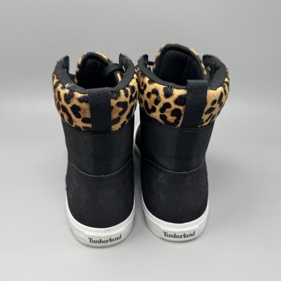 Timberland A2F1P Skyla Bay Boots Women Size 9 Black Leopard Nubuck Sneaker - Picture 6 of 9